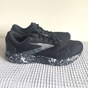 Brooks Ghost 16 Shoes Mens 9.5 EU 43 Black Specks Neutral Running Trainer