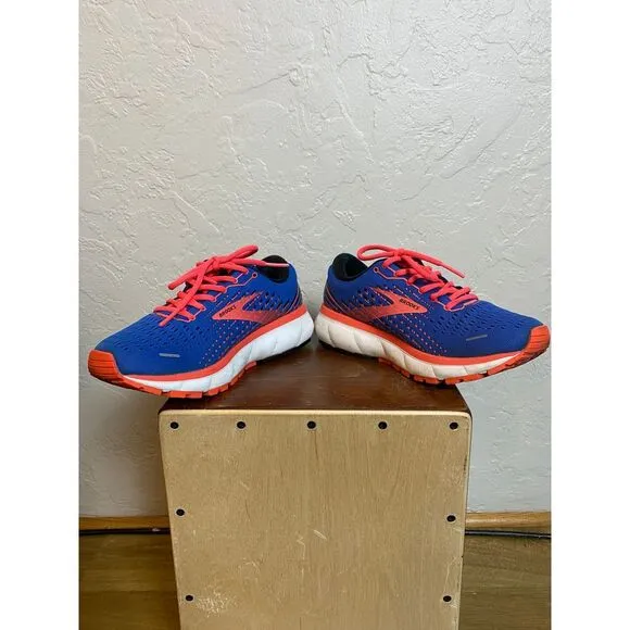 Brooks Ghost Running Shoes Athletic Sneakers‎ Blue Coral Performance Training
