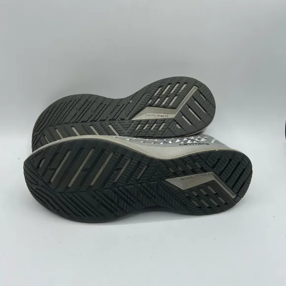 Brooks Gray Athletic Running Shoes with Breathable Mesh
