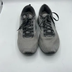 Brooks Gray Athletic Running Shoes with Breathable Mesh