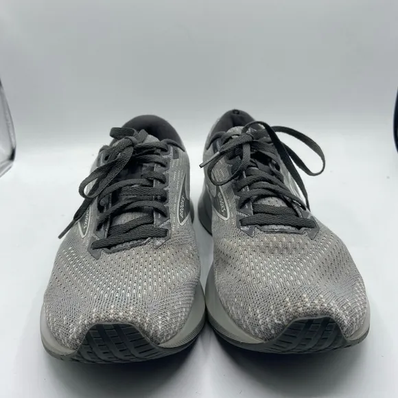 Brooks Gray Athletic Running Shoes with Breathable Mesh