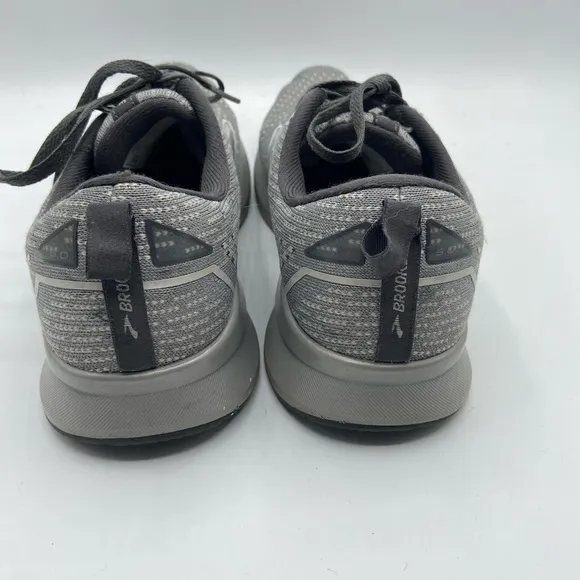 Brooks Gray Athletic Running Shoes with Breathable Mesh