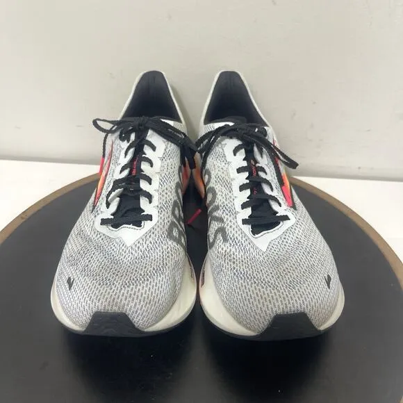 Brooks Hyperion Men Size 10 Running Shoes White Gray Orange Lightweight Illusion