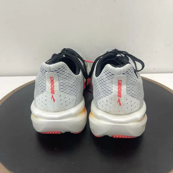 Brooks Hyperion Men Size 10 Running Shoes White Gray Orange Lightweight Illusion