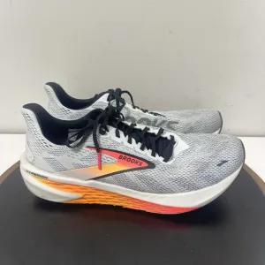 Brooks Hyperion Men Size 10 Running Shoes White Gray Orange Lightweight Illusion
