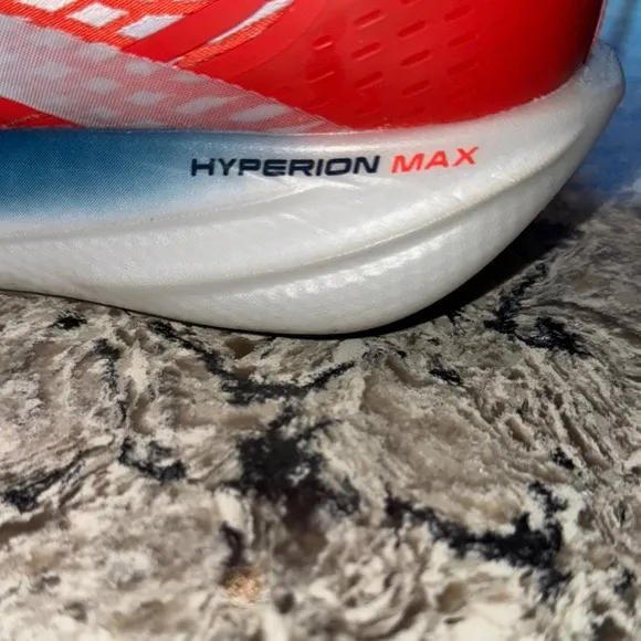Brooks Red and White Athletic Shoes with Breathable Mesh