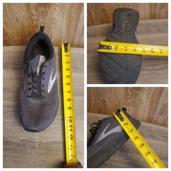 Brooks Revel 4 Running Sneakers Mens Size 10 Gray