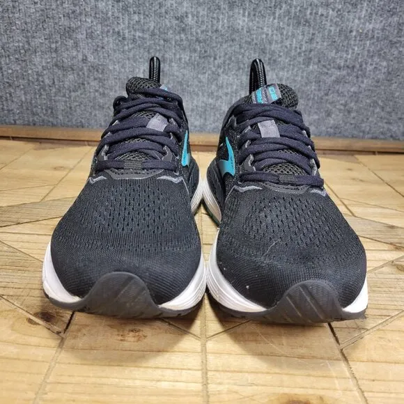 Brooks Shoes Womens 8 Ariel 20 Walking Comfort Cushion Stability Black Blue