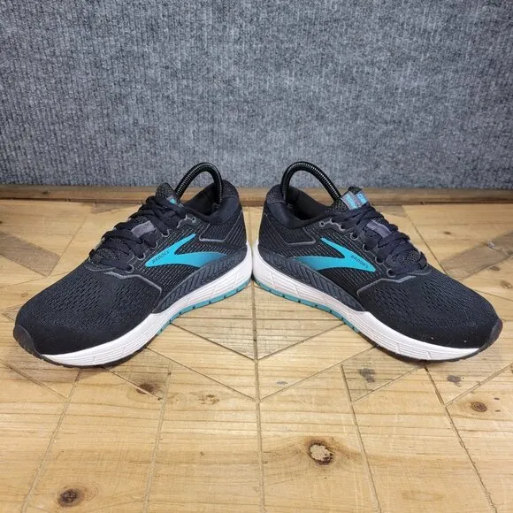 Brooks Shoes Womens 8 Ariel 20 Walking Comfort Cushion Stability Black Blue