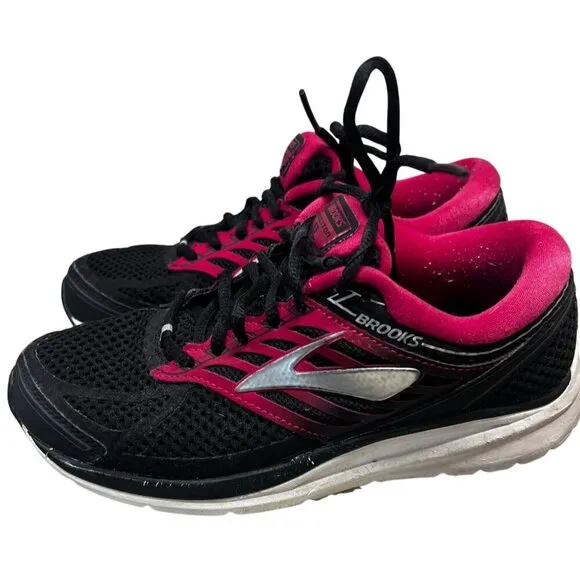 Brooks‎ Womens Addiction 13 Running Shoes Size 8 Black/Pink Medium