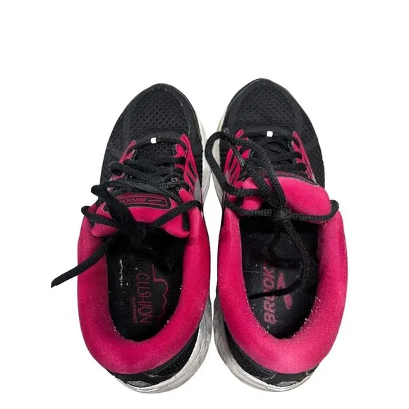 Brooks‎ Womens Addiction 13 Running Shoes Size 8 Black/Pink Medium