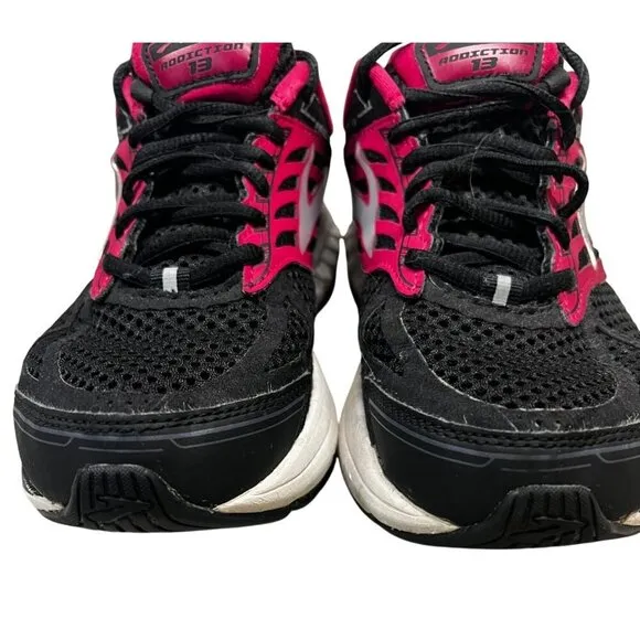 Brooks‎ Womens Addiction 13 Running Shoes Size 8 Black/Pink Medium