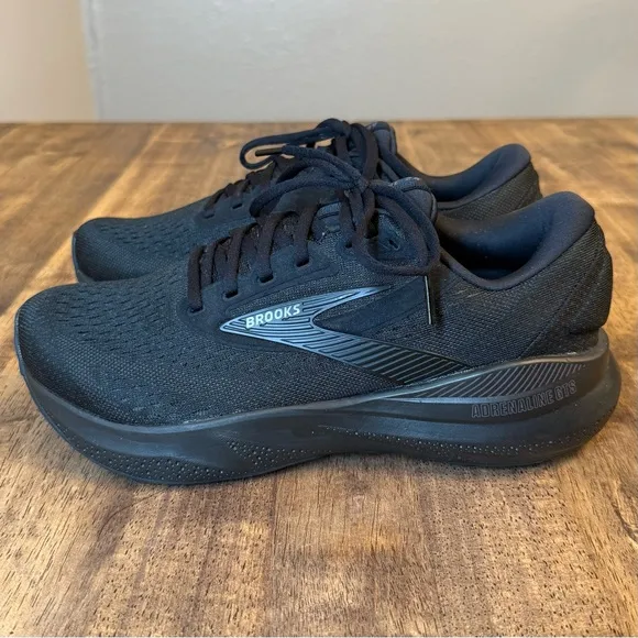 Brooks Women’s Adrenaline GTS 24 Stability Running Walking Shoe Black Size 9 2E