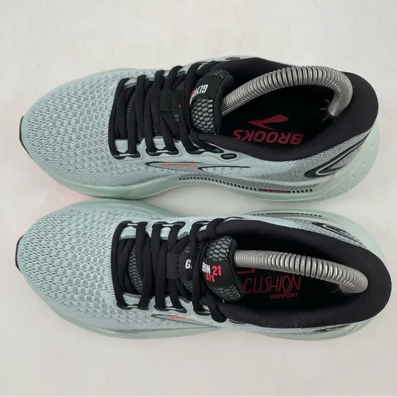 Brooks Women’s Glycerin GTS 21- SZ 7 -Cloud Black Pink Low Top Running Shoes