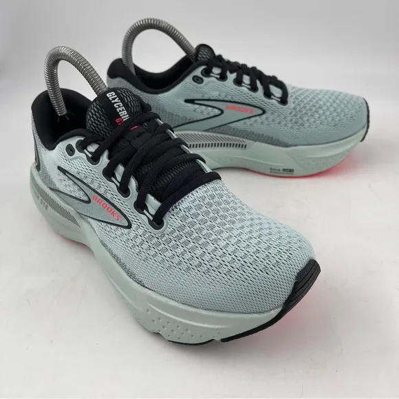 Brooks Women’s Glycerin GTS 21- SZ 7 -Cloud Black Pink Low Top Running Shoes