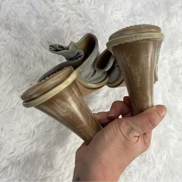 Brunello Cucinelli Canvas Platform Sandals