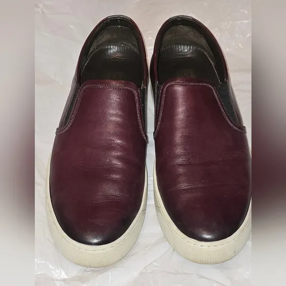 BRUNO MAGLI Men's Red Leather Sneakers Size 11M. Made in Italy