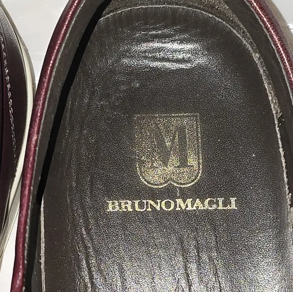 BRUNO MAGLI Men's Red Leather Sneakers Size 11M. Made in Italy