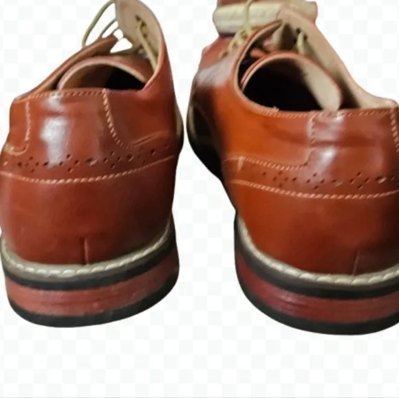 Bruno Marc Prince Cognac Oxford Mens Quiet Luxury Lace Up Dress Shoes Sz 10.5