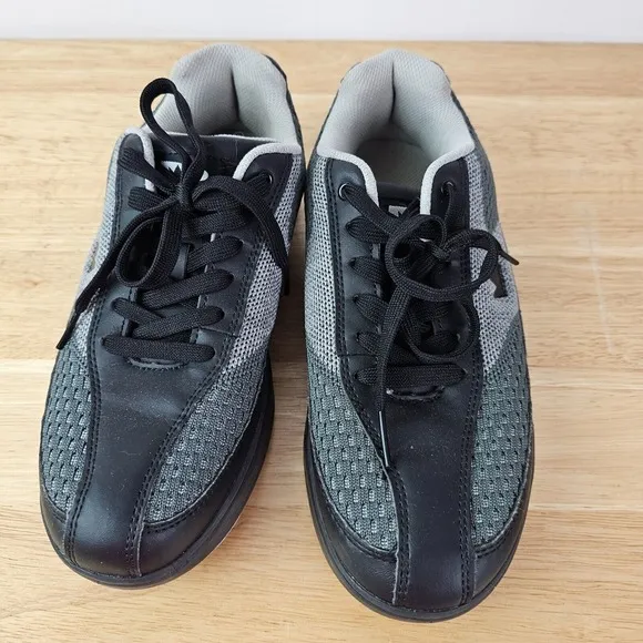 Brunswick Men's Renegade Mesh Grey Bowling Shoes‎ Size 6.5 Comfort Lace Up