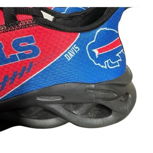 Buffalo Bills Davis Blue Red Mens Athletic Running Shoes Sneakers Size 11-11.5