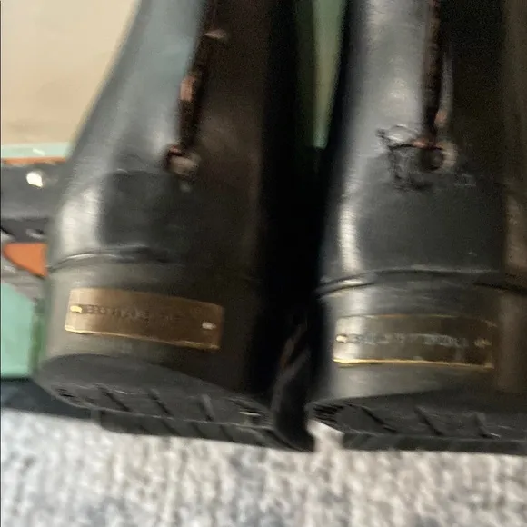 Burberry Black Rain boots  ☔️ / Horseback Boots 39- fits 8- 8.5