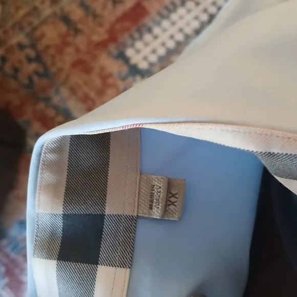 Burberry Blue Dress Shirt with Modern Design