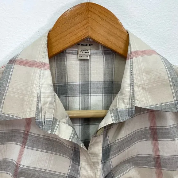 Burberry Childrens Plaid Classic Belted Dress Girls 12Y