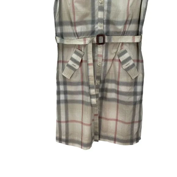 Burberry Childrens Plaid Classic Belted Dress Girls 12Y