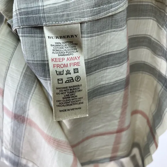 Burberry Childrens Plaid Classic Belted Dress Girls 12Y