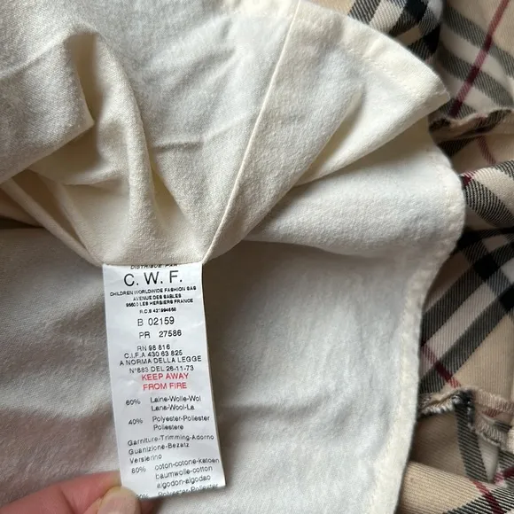 Burberry vintage baby dress classic print