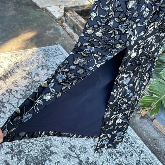 burnout velvet floral classic Cheongsam Sam column maxidress