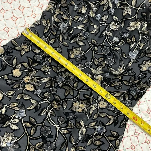 burnout velvet floral classic Cheongsam Sam column maxidress