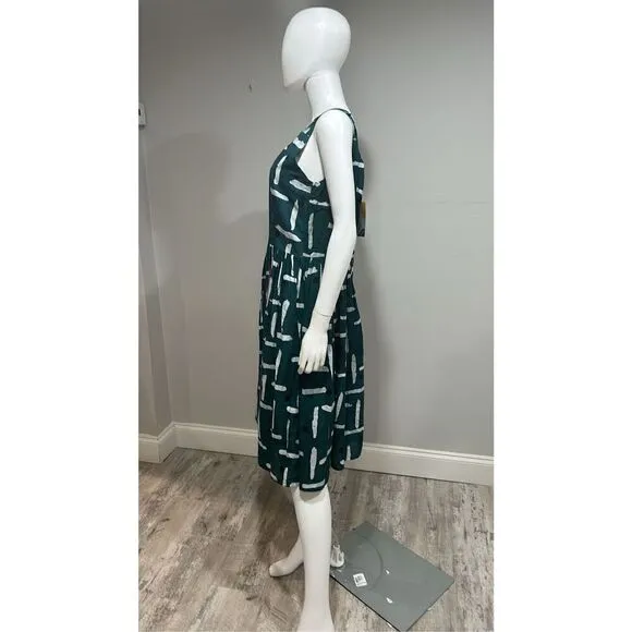 Busayo Soji Fitted Green Midi Sundress Size Small