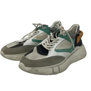 Buscemi White Green Brown Gray Athletic Sneakers Men's Size 11 Preowned EU 44