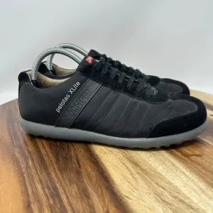 Camper EU 40 Pelotas XLite Shoes Black Polyester Suede Lightweight Sneakers