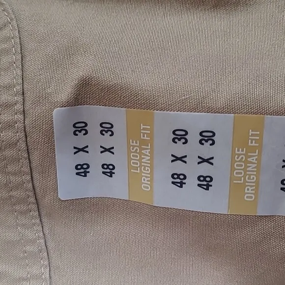 CARHARTT Canvas Work Dungaree's Loose Original Fit - Dark Khaki- Sz. 48 X 30-NEW