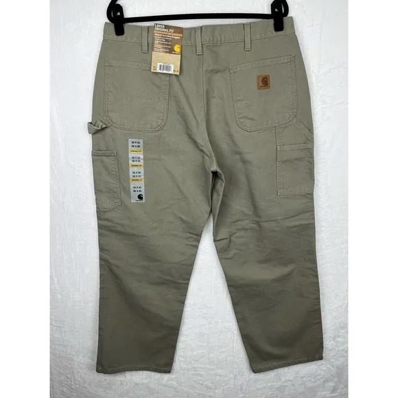 CARHARTT Original Fit Washed Duck Dungaree B11DES Size 38x30