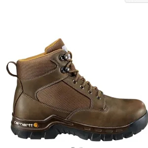 CARHARTT RUGGED FLEX® 6&quot; STEEL TOE WORK BOOT SIZE 10 BROWN NEW WITHOUT BOX