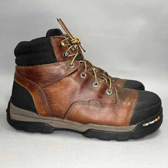 Carhartt Men's Size 12 Ground Force Waterproof 6&quot; Composite Toe Work Boots