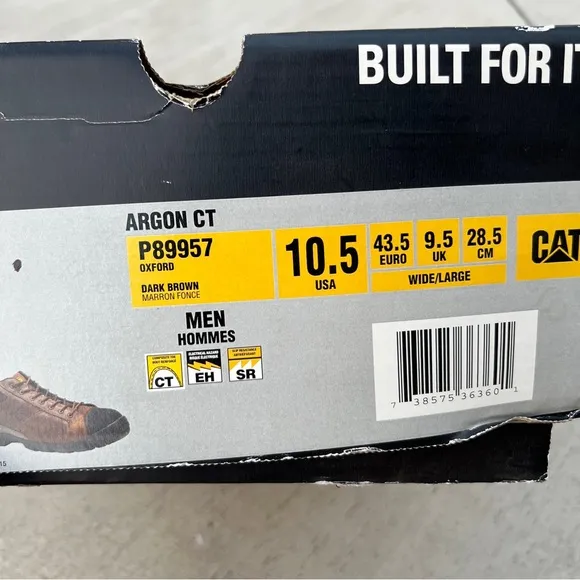Caterpillar Men's Work Shoes 10.5 Argon composite toe
