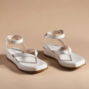 Cecelia New York Kara Anthropologie Comfortable Ivory Sandals Size 6.5 NWT