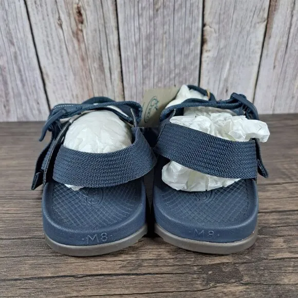 Chaco Lowdown Strappy Active Sandals Men's Sz 8 Navy JCH107273 (WornBriefly)