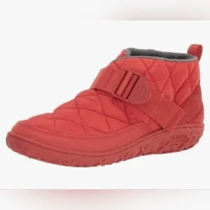 Chaco Red Quilted Slippers
