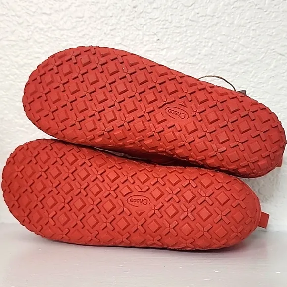 Chaco Red Quilted Slippers