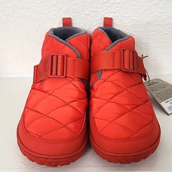 Chaco Red Quilted Slippers