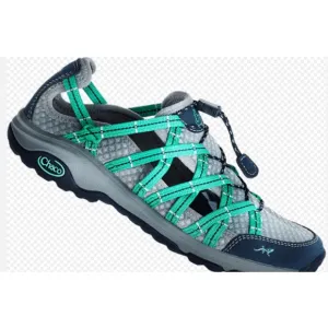 Chaco Sz 6 Women's Water Shoes Athletic Walking Hiking Comfort Lace Up Gray