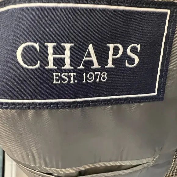 Chaps Classic Men's Blazer Brown Tan Houndstooth Check Pattern Size 44R