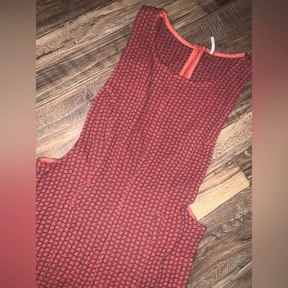 Chic Red plaid Free People Mod Mini Romper in Red / belt loops Spring revolve