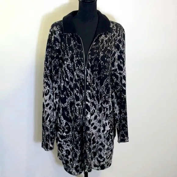 Chico’s Double Zip Sweater